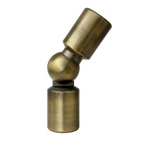 Соединитель труба-труба KAP43817 для штанги душевой кабины, произвольный угол, бронза
