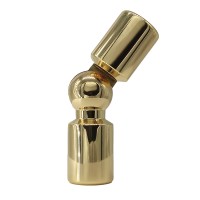 Соединитель труба-труба KAP43821 для штанги душевой кабины, произвольный угол, золото