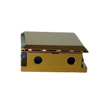 Коннектор стена-стекло 90º KAP43814 (2отв.) для душевой кабины, золото