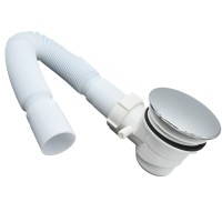 Сифон для низких поддонов под отв. диам. 60 мм, с гидрозатвором