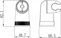 Крепление настенное Lemark поворотное для лейки(LM8009C)